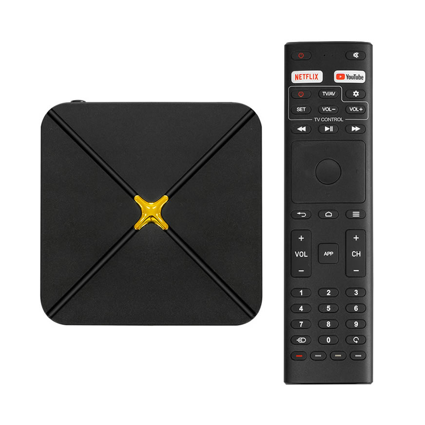 Boîte TV Réseau HLQ-PLUS, Processeur Quad-Cœur Premium Amlogic S905X3 1,8GHz, 2GB DDR4+8GB/32GB/64GB eMMC, WiFi Double Bande & Bluetooth, Décodage 4K@60fps HDR10, Lecteur Intelligent Android 9.0-14